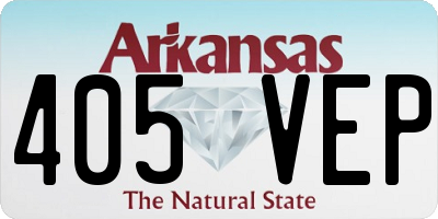 AR license plate 405VEP