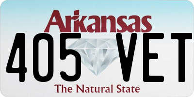 AR license plate 405VET