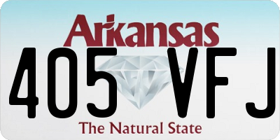 AR license plate 405VFJ