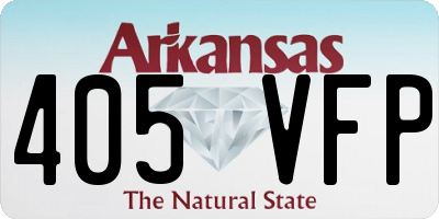 AR license plate 405VFP