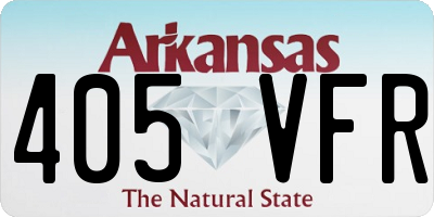 AR license plate 405VFR