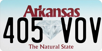 AR license plate 405VOV