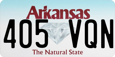 AR license plate 405VQN