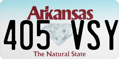 AR license plate 405VSY