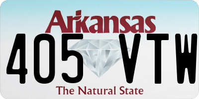 AR license plate 405VTW