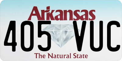 AR license plate 405VUC