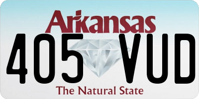 AR license plate 405VUD