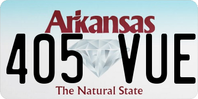 AR license plate 405VUE