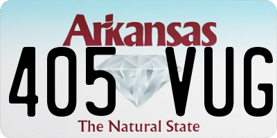 AR license plate 405VUG