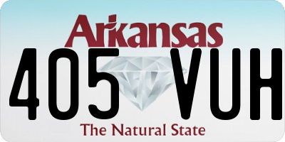 AR license plate 405VUH