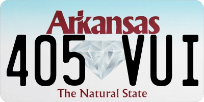 AR license plate 405VUI