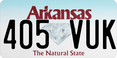 AR license plate 405VUK