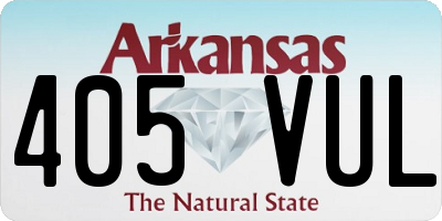 AR license plate 405VUL