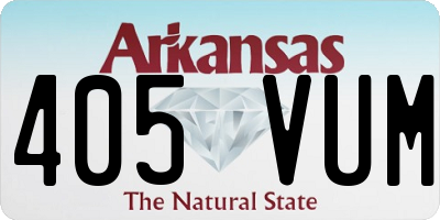 AR license plate 405VUM