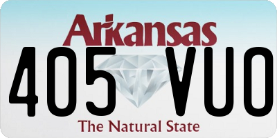 AR license plate 405VUO