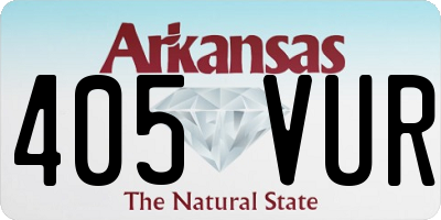 AR license plate 405VUR
