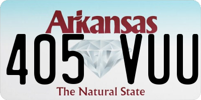AR license plate 405VUU