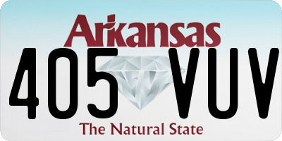 AR license plate 405VUV