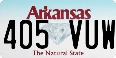 AR license plate 405VUW
