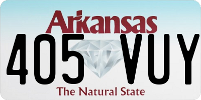 AR license plate 405VUY