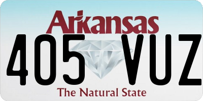 AR license plate 405VUZ