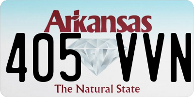 AR license plate 405VVN