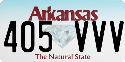 AR license plate 405VVV