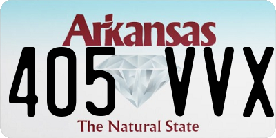 AR license plate 405VVX