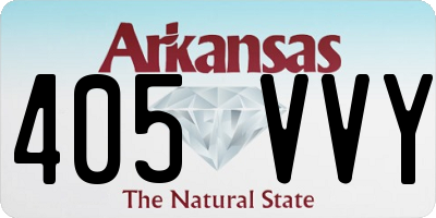 AR license plate 405VVY