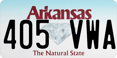 AR license plate 405VWA