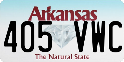 AR license plate 405VWC