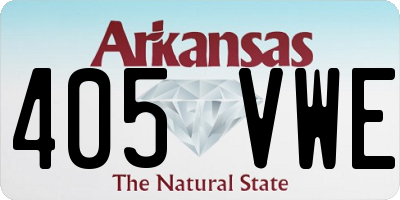 AR license plate 405VWE