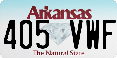 AR license plate 405VWF