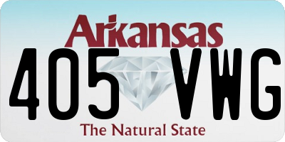 AR license plate 405VWG