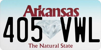 AR license plate 405VWL