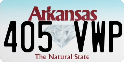 AR license plate 405VWP