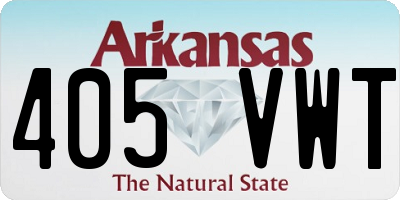 AR license plate 405VWT