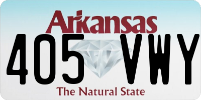 AR license plate 405VWY