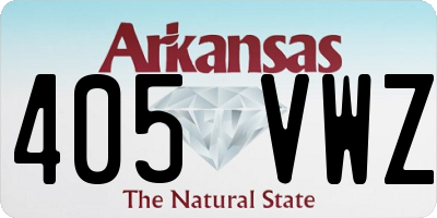 AR license plate 405VWZ