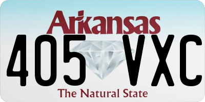 AR license plate 405VXC