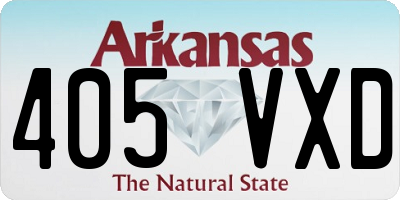 AR license plate 405VXD