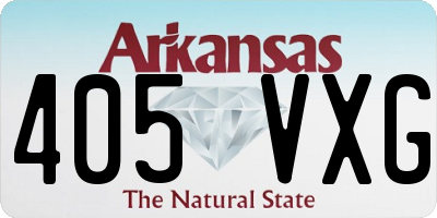 AR license plate 405VXG