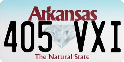 AR license plate 405VXI
