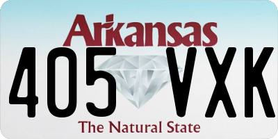 AR license plate 405VXK