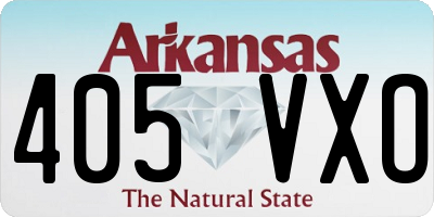 AR license plate 405VXO