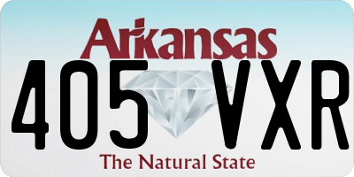 AR license plate 405VXR