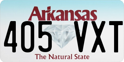 AR license plate 405VXT