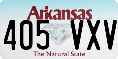 AR license plate 405VXV