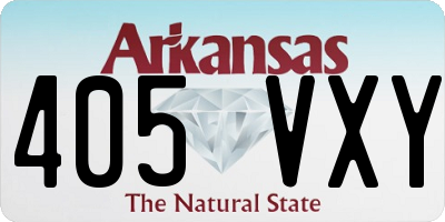 AR license plate 405VXY