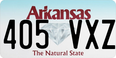 AR license plate 405VXZ